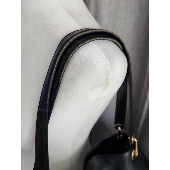 MICHAEL Kors Black Gold Raven Large Pebbled Leather Shoulder Tote Bag - Picture 9 of 9